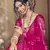 Alluring Rani pink thread and sequins embroidered net semi stitched lehenga