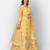 Dreamy Mustard thread embroidered with Foil Mirror Soft Tissue organza semi stitched lehenga