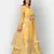 Dreamy Mustard thread embroidered with Foil Mirror Soft Tissue organza semi stitched lehenga