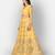 Dreamy Mustard thread embroidered with Foil Mirror Soft Tissue organza semi stitched lehenga
