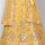 Dreamy Mustard thread embroidered with Foil Mirror Soft Tissue organza semi stitched lehenga
