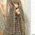 enticing Dark-grey thread embroidery net semi stitched lehenga
