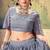agreeable Grey Mukesh work georgette semi stitched lehenga