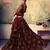 endearing Brown Mukesh work georgette semi stitched lehenga