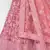 Colorful Pink embroidered net semi stitched lehenga