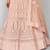 Comely Peach embroidered net semi stitched lehenga