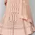 Comely Peach embroidered net semi stitched lehenga