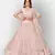Appealing Pink embroidered net semi stitched lehenga