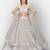 Captivating Grey embroidered net semi stitched lehenga