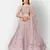Attractive Pink embroidered net semi stitched lehenga