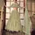 Alluring Light-green mirror net semi stitched lehenga