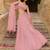 Seductive Pastel Pink Faux Georgette beautiful umbrella cut ethnic Lehenga Choli