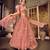 Seductive Pink mirror net semi stitched lehenga