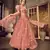 Seductive Pink mirror net semi stitched lehenga