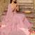 Seductive Pastel Pink Faux Georgette beautiful umbrella cut ethnic Lehenga Choli