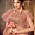 Seductive Pink mirror net semi stitched lehenga