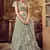 Ravishing Grey mirror net semi stitched lehenga