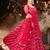 Enthralling Pink mirror net semi stitched lehenga