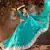 Dreamy Light-green mirror net semi stitched lehenga