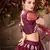 enticing Purple mirror net semi stitched lehenga
