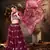 enticing Purple mirror net semi stitched lehenga
