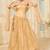 winning Golden thread embroidery net Semi Stitched Lehenga