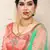 prepossessing Peach embroidered satin semi stitched lehenga