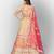 Beguiling Beige thread embroidered with Foil Mirror and Cut Work Organza Party wear Lehenga choli