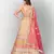 beguiling Beige thread embroidered with Foil Mirror and Cut Work Soft Tissue organza semi stitched lehenga