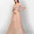 hypnotizing Peach thread embroidered with Foil Mirror Soft Tissue organza semi stitched lehenga