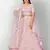 desirable Baby-pink thread embroidered with Foil Mirror Soft Tissue organza semi stitched lehenga