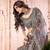 Spellbinding grey thread and sequins embroidered georgette fabric Lehenga choli for bride