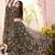 taking Dark-green thread embroidery net Semi Stitched Lehenga