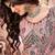 adorbs Dark-peach thread embroidery net Semi Stitched Lehenga