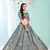 smashing Grey gotta patti satin semi stitched lehenga