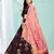 nice Wine gotta patti satin semi stitched lehenga