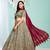 babelicious Grey gotta patti satin Semi Stitched Lehenga