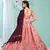 bodacious Peach gotta patti satin semi stitched lehenga