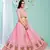 fair Light-pink gotta patti satin semi stitched lehenga
