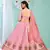 fair Light-pink gotta patti satin semi stitched lehenga