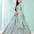 Interesting Grey gotta patti satin semi stitched lehenga