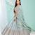 ambrosia Grey gotta patti satin Semi Stitched Lehenga