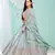 ambrosia Grey gotta patti satin semi stitched lehenga