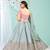 ambrosia Grey gotta patti satin Semi Stitched Lehenga