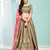 Enchanting Light-brown gotta patti satin semi stitched lehenga