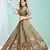 Enchanting Light-brown gotta patti satin semi stitched lehenga