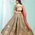 Enchanting Light-brown gotta patti satin semi stitched lehenga