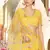 Bewitching Yellow gotta patti net semi stitched lehenga