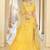 Bewitching Yellow gotta patti net Semi Stitched Lehenga
