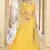 Bewitching Yellow gotta patti net semi stitched lehenga